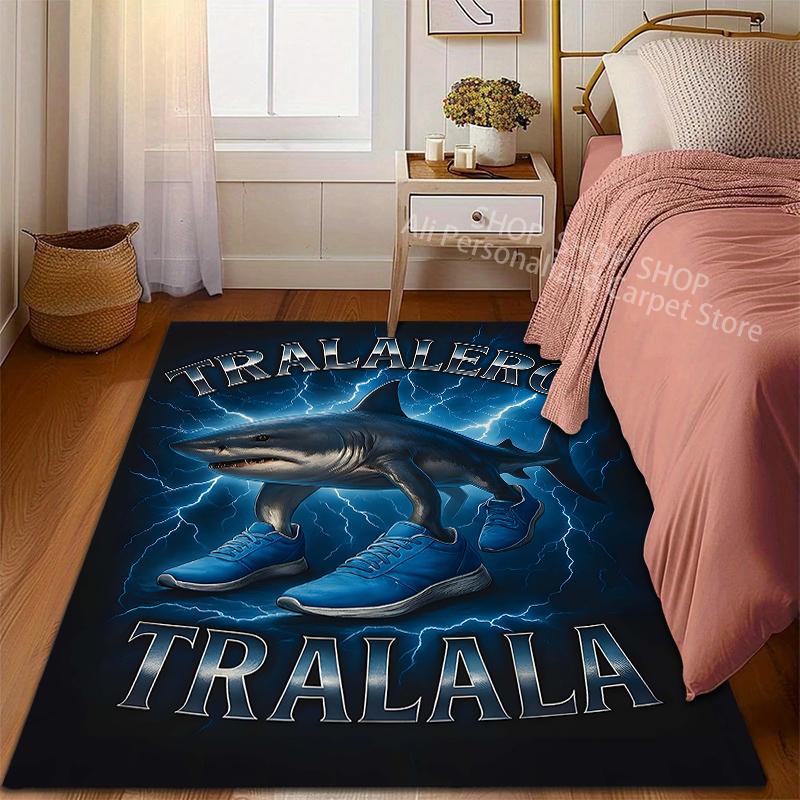 Interesting Virtual Italian Brainrot Pattern Carpet for Living Room Bedroom Sofa Home Decor Non-slip Floor Mat Luxury Gifts