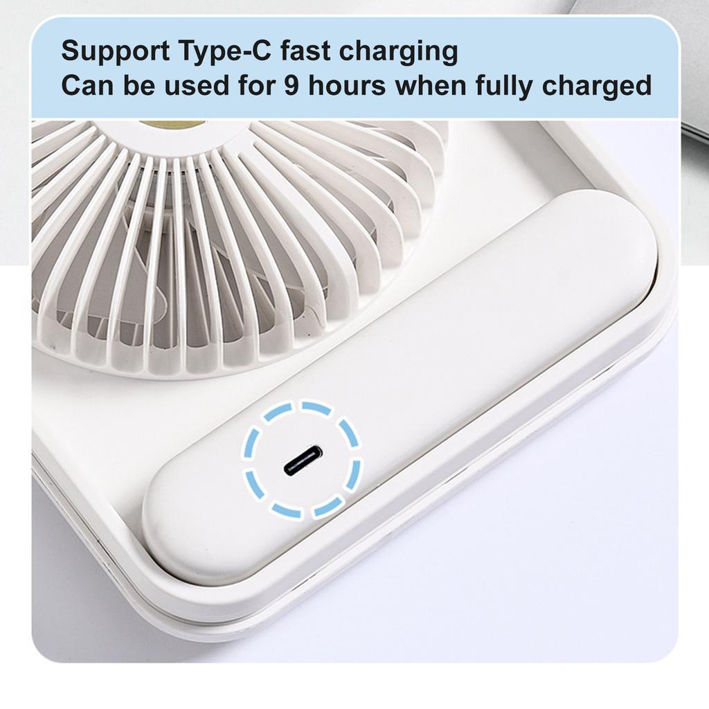 Маленький настольный вентилятор Персональные вентиляторы: 2000 мАч 10 часов аккумулятор тихий настольный вентилятор портативный перезаряжаемый дорожный