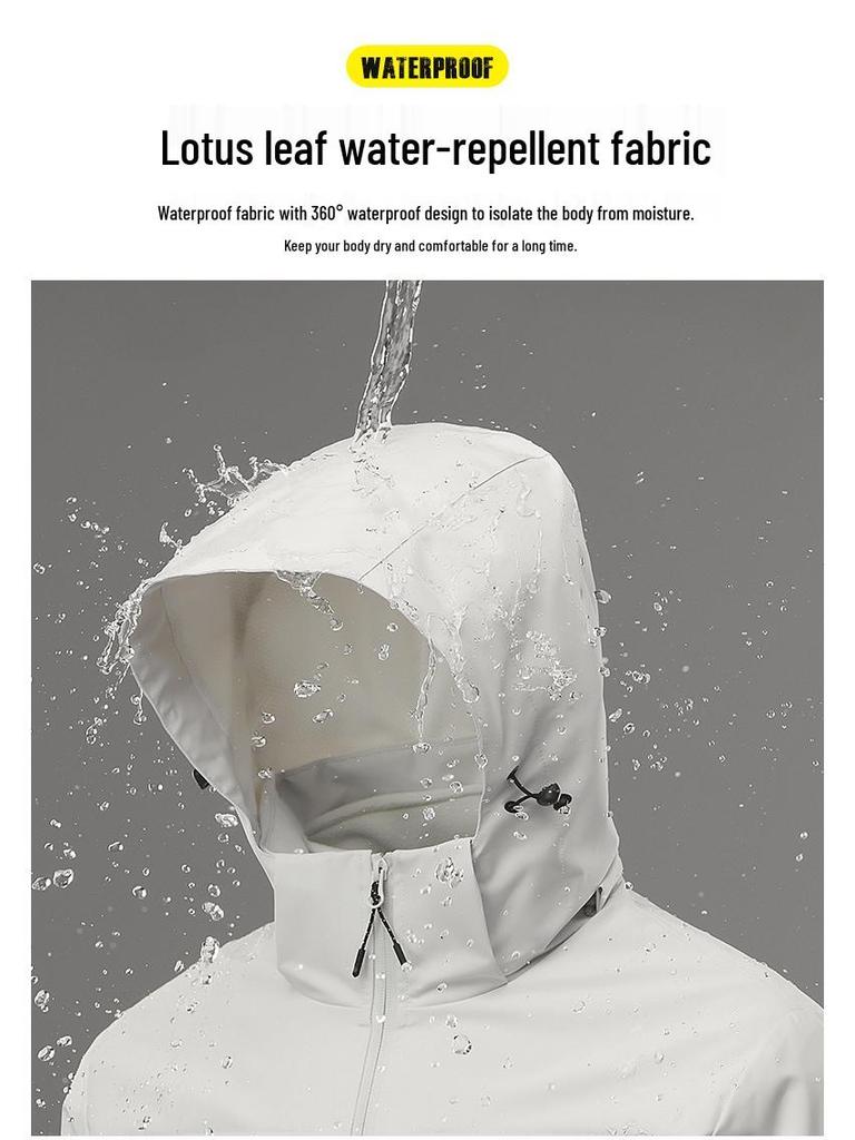 Мужская куртка 3-в-1 для активного отдыха со съемной подкладкой - Ветрозащитная, водоотталкивающая и водонепроницаемая для альпинизма