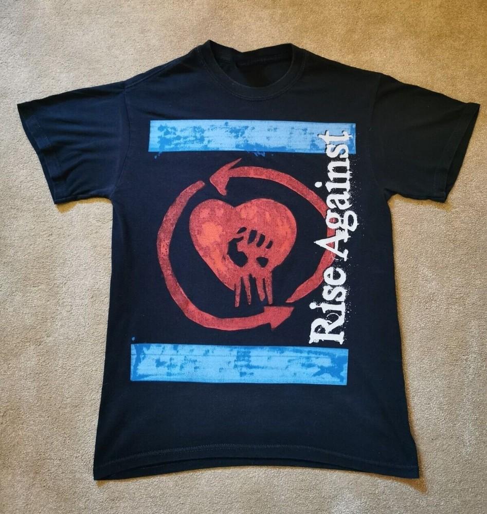 Футболка с логотипом группы Rise Against Хлопок Для мужчин Женщин S-4XL VN1832 Унисекс Футболка