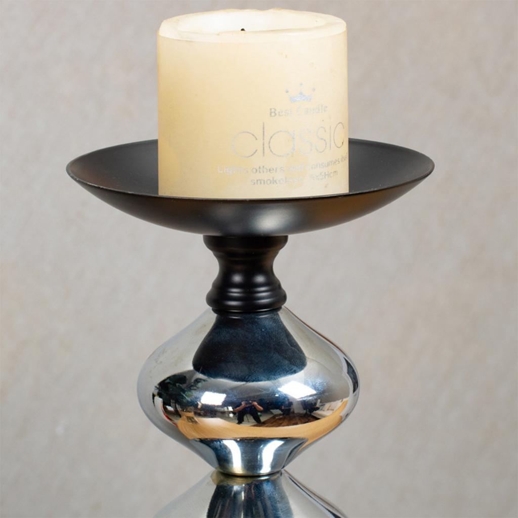 Набор подсвечников-колонн из 3 штук - 6,3", 7,8", 9,8" В Подставка для подсвечника, Винтажный подсвечник для домашнего декора, Обеденный, Т