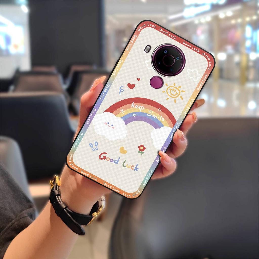 Противоударный мультяшный чехол для телефона Nokia 5.4 Полная защита Мягкий чехол Милый Грязеотталкивающий Противоударный Водонепроницаемый Силиконовый чехол