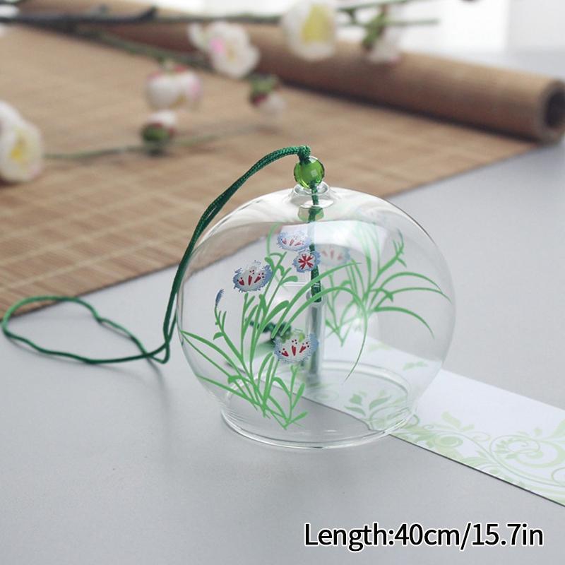 Japanese Wind Chimes Glass Wind Bell Home Garden Decor Hanging Ornament Wind Music Bell Wall Outdoor Decor Campanas De Viento