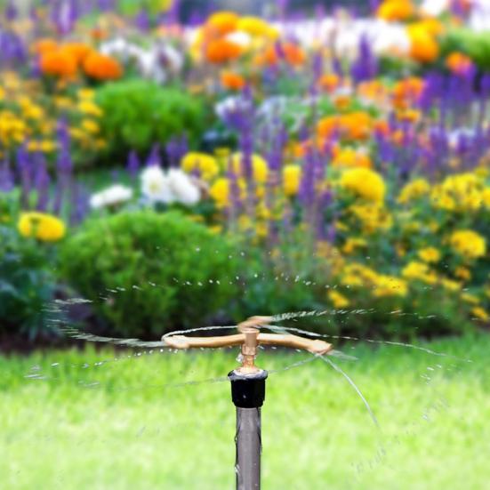 Автоматический роторный опрыскиватель, система орошения сада, вращающийся на 360 градусов спринклер, насадка для орошения всего урожая, поливочная насадка для газонов, садов, патио