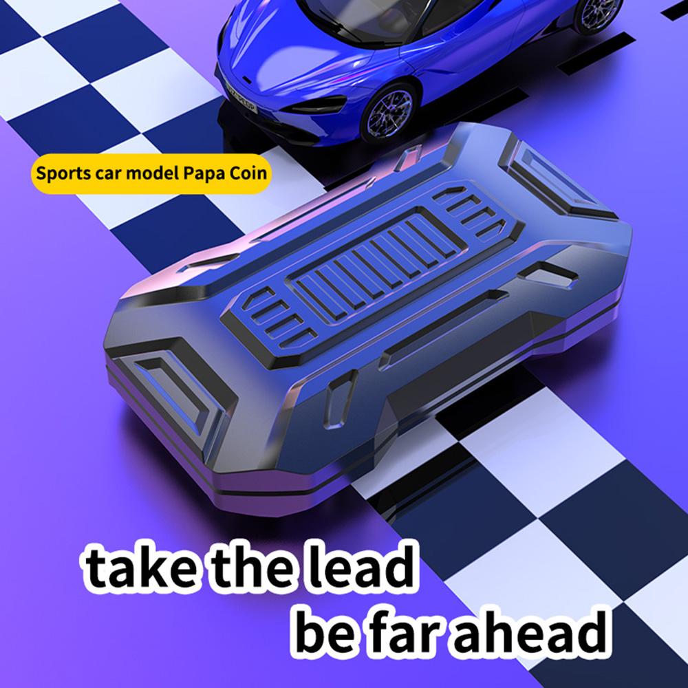 Car Metal Slider EDC Poker Push Card Anti-Stress Fidget Toy Decompression Autism Sensory Toys Stress Relief for Adults Gifts