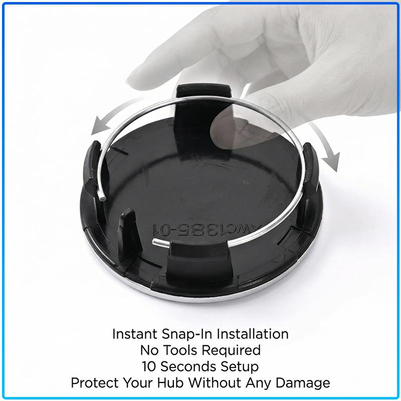 4Pcs 60mm Car Wheel Center Hub Caps Badge Accessories For Tesla Model 3 Model S Model X Model Y Roadster Performance Decor