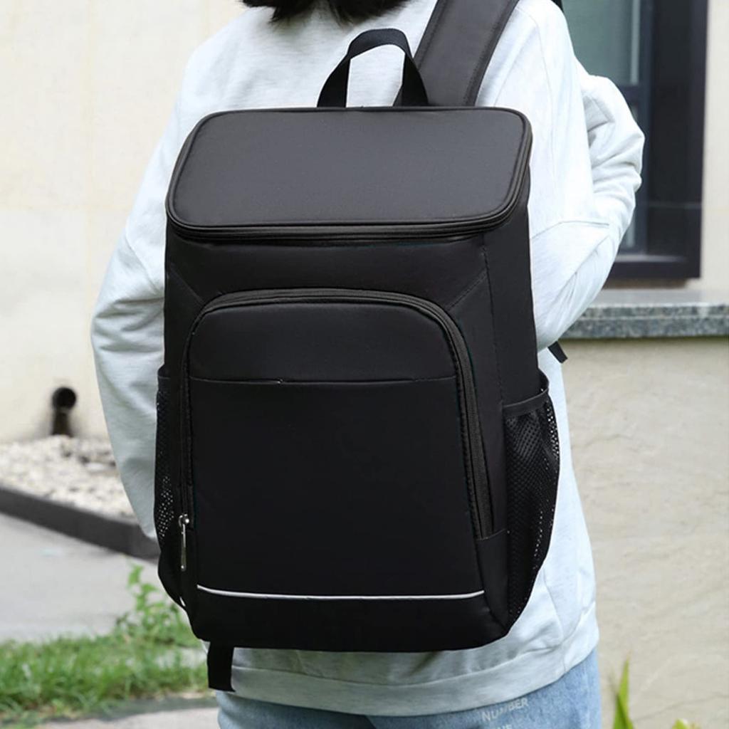 Охладитель для улицы с термосумкой из алюминия, большой изолированный водонепроницаемый ящик из ткани Оксфорд, напитки, рюкзак, фольга, походы, изоляция, фитнес,