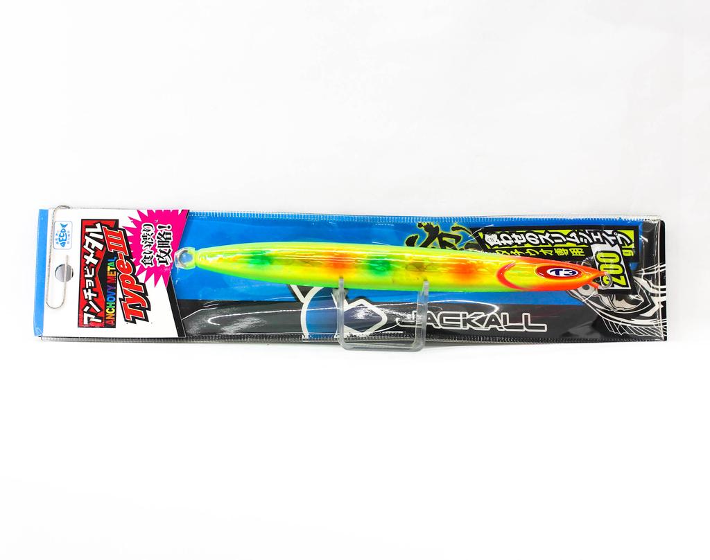 Jackall Металлический джиг-приманка Anchovy Type 3 Flutter 200 грамм Dragon Chart(0132)