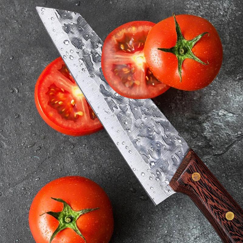 Forged Stainless Steel Kitchen Knife Boning Knife for Cutting Vegetables and Meat Fillet Knife Butchering and Peeling Knife