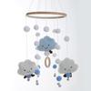 Cross-Border Wooden Bead Wind Chime & Fur Ball Mobile - Children's Room & Boutique Decor Prop