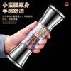 Two-in-one Pepper Grinder Stainless Steel Double-head Kitchen Gadgets Sea Salt Spice Manual Two-head Grinder