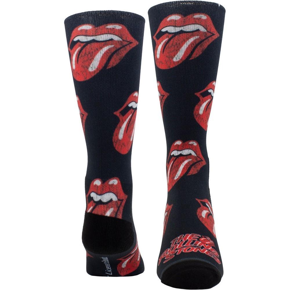 The Rolling Stones Unisex Adult Repeat Logo Crew Socks