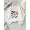 European sizes Girls Crew Neck Sweatshirt Summer Butterflies Roostertail Party, Soft Cozy Pullover, Warm Casual for Autumn & Winter.