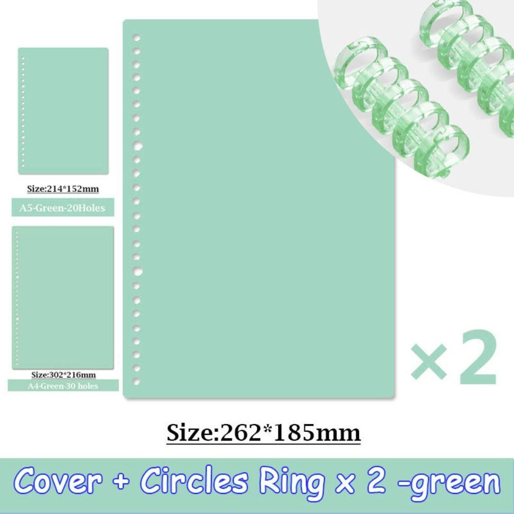 4Pcs A4 A5 B5 DIY Loose Leaf Notebook Colorful Office School Supplies New Loose-leaf Book Cover
