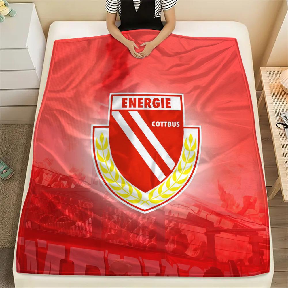 FC Energie Cottbus Flannel Blanket, High quality Comfortable for All Seasons, Home Decor, Warmth and Comfort