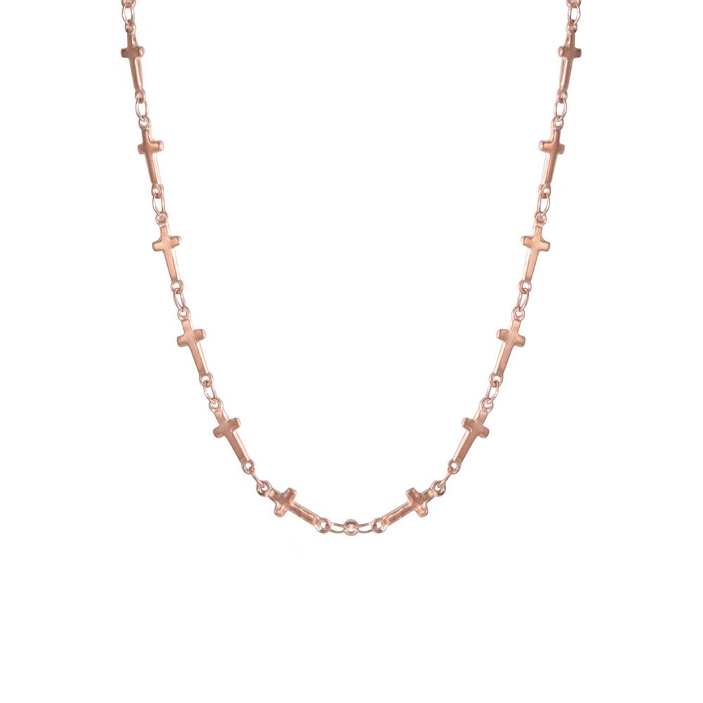 Cross Choker Necklace for Women Stainless Steel Gold Chain Necklaces Jewelry Year Gift