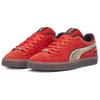Puma Замшевая серия Удобные Универсальные Низкие Кроссовки Унисекс Кроссовки Красный Золотой 308447-01