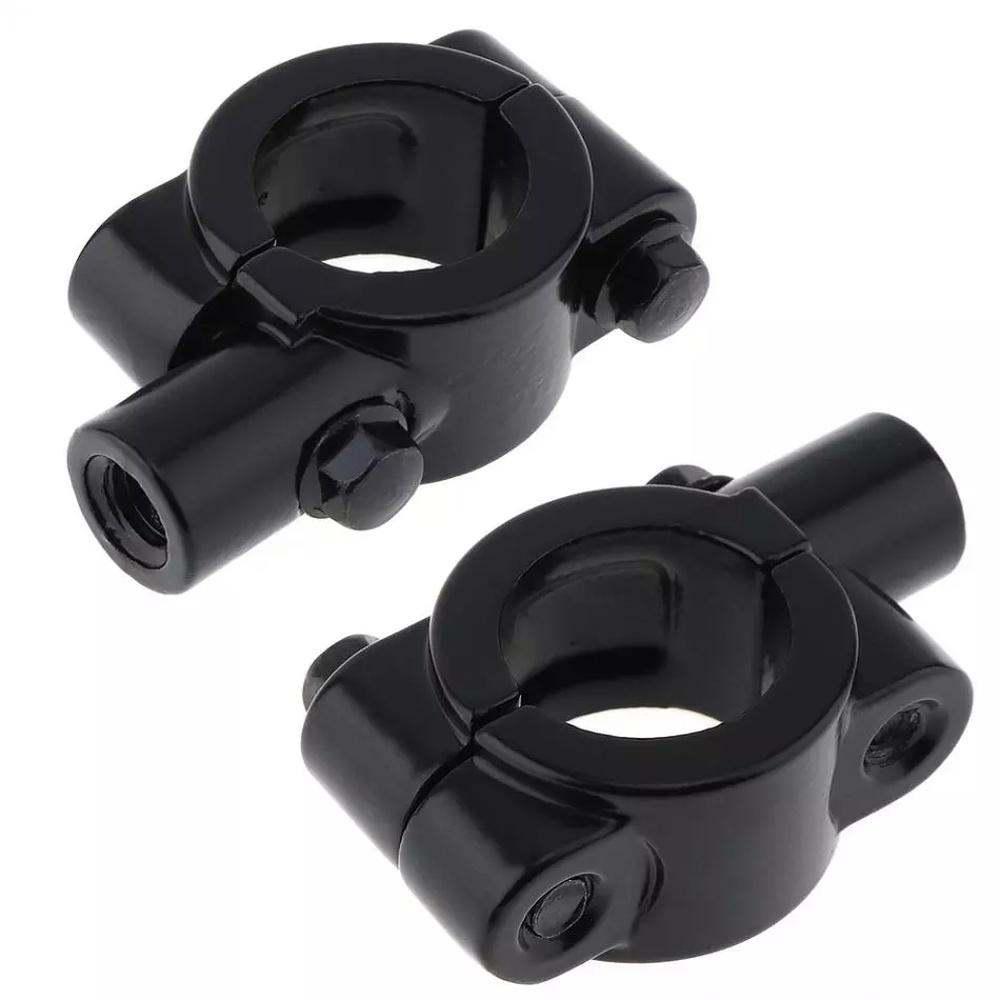 2 шт. 2x практичный держатель для зеркала заднего вида для мотоцикла, зажим, резьба 10 мм, алюминий