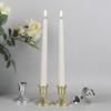 Wedding Deco Ivory Subulate Electric Plastic Electric Flickering LED Flameless Taper Candles With Remote