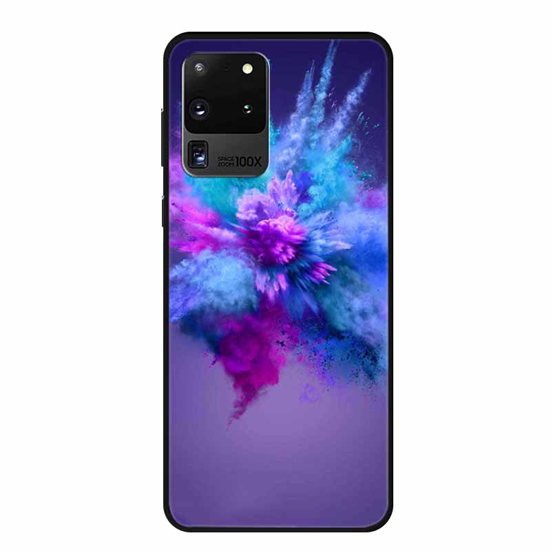 Для чехлов телефона Samsung S20 Ultra 5G Животные Мягкий силиконовый задний чехол из ТПУ для Samsung Galaxy S20 Ultra LTE 5G Funda Бампер Coque