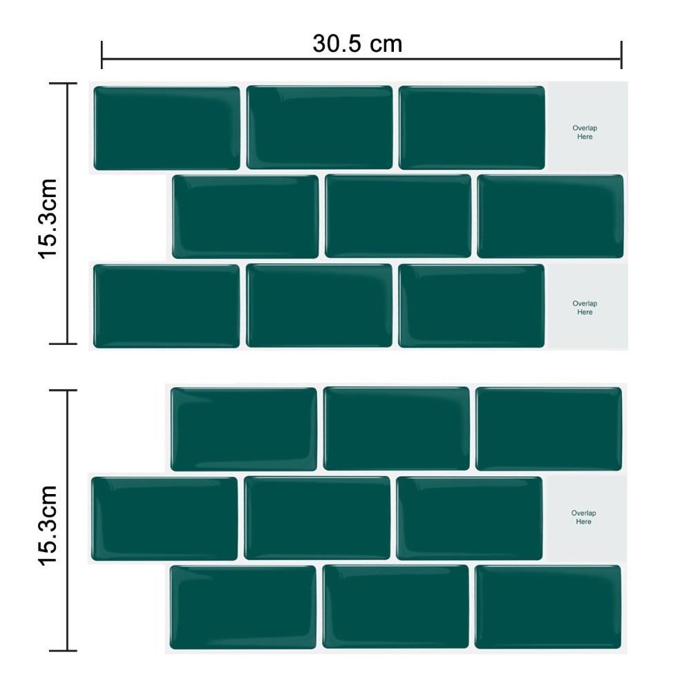 2 шт. Самоклеящиеся кухонные обои Однотонные Маслостойкие Наклейки для плитки в ванной комнате Утолщенные Водонепроницаемые Наклейки для украшения стен