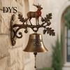 Holiday Theme Home Decor Vintage Christmas Doorbell, Welcome Wall Hanging, Deer/Snowman/Santa Claus/Penguin/Witch Decor, Decorative Metal Door