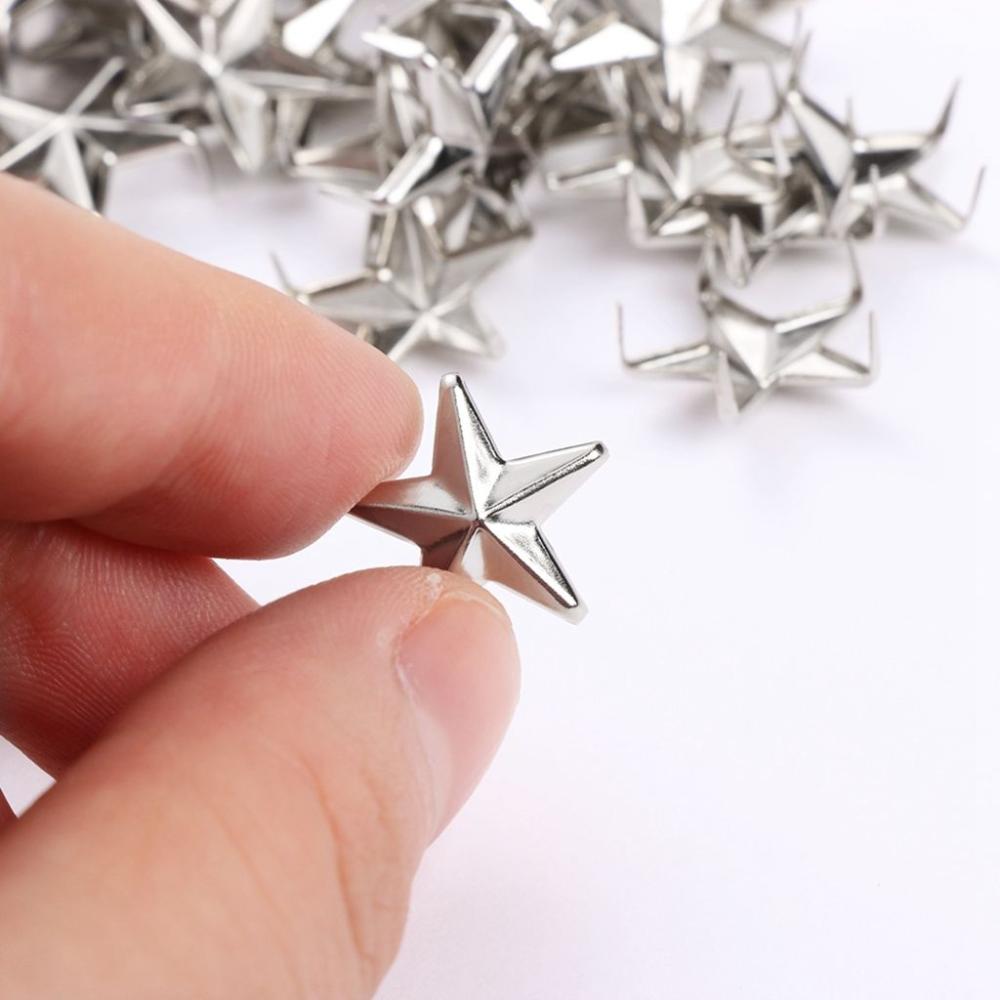 Metal Releasable for Hat,Bag,Clothes Quality Star Rivets DIY Studs Garment Supplies Sewing Decor