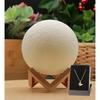 3D Moon Night Light 12 Cm and Butterfly Pendant Decorative Stand