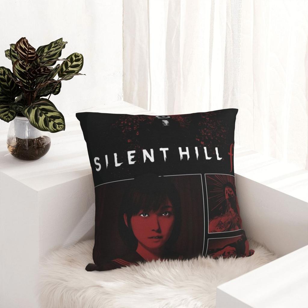 Наволочка Silent Hill F Игра Узор Хинако Чехол на подушку Новинка Наволочка для стула Дивана Домашний Декор Наволочки