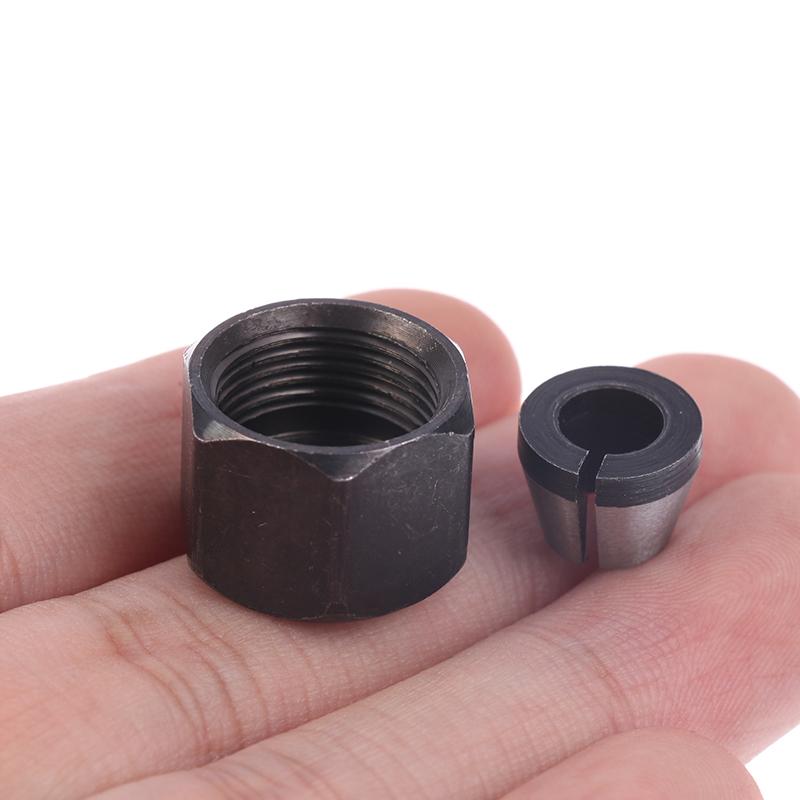 1 комплект деталей электрического фрезерного станка 6 мм 6,35 мм 8 мм цанговый патрон гравировальный обрезной станок с адаптером для фрезерной фрезы