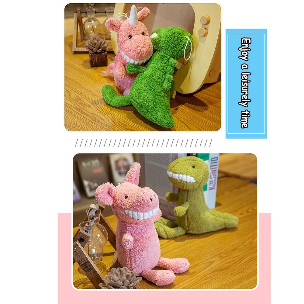 Pig Dinosaur Crocodile Rabbit Shark Smiling Big Teeth Plush Toy Soft Kids Toys