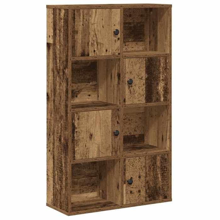 VidaXL Bibliothèque vieux bois 60x24x101,5 cm bois d'ingénierie, étagère à livres, support de rangement, support à livres, 860398