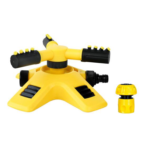 Automatic Lawn Sprinkler 3-Arm Adjustable 360-Degree Rotating Garden Sprinkler Water Sprinkler Garden