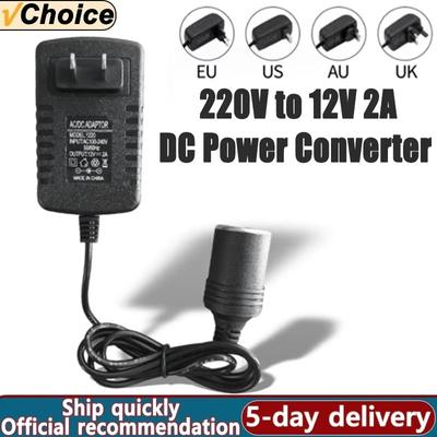 AC 110V/220V DC 12V 2A для автомобильного прикуривателя Адаптер питания Гнездо 220V в 12 V Зарядное устройство Преобразователь Домой Запчасти US/EU/UK/AU