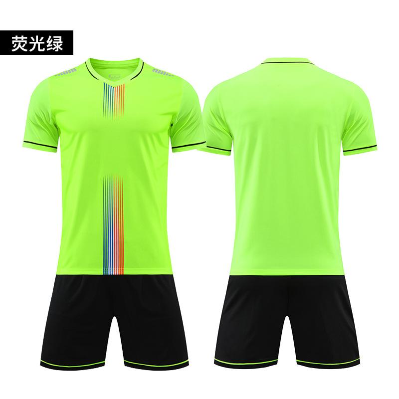 Summer Football Jersey Set Men'S Short-Sleeved Light Board Competition Training Jersey Adult Children'S Sports Clothing Jersey