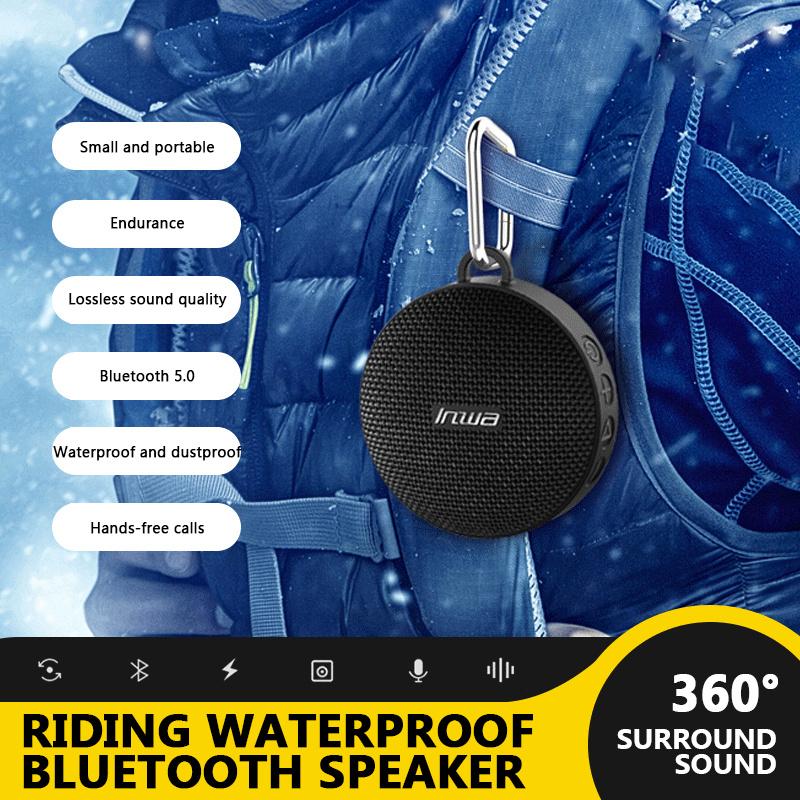 Новый уличный динамик для верховой езды, Bluetooth-совместимый динамик, сабвуфер, IPX7, водонепроницаемая беспроводная присоска, портативный музыкальный плеер, аудио