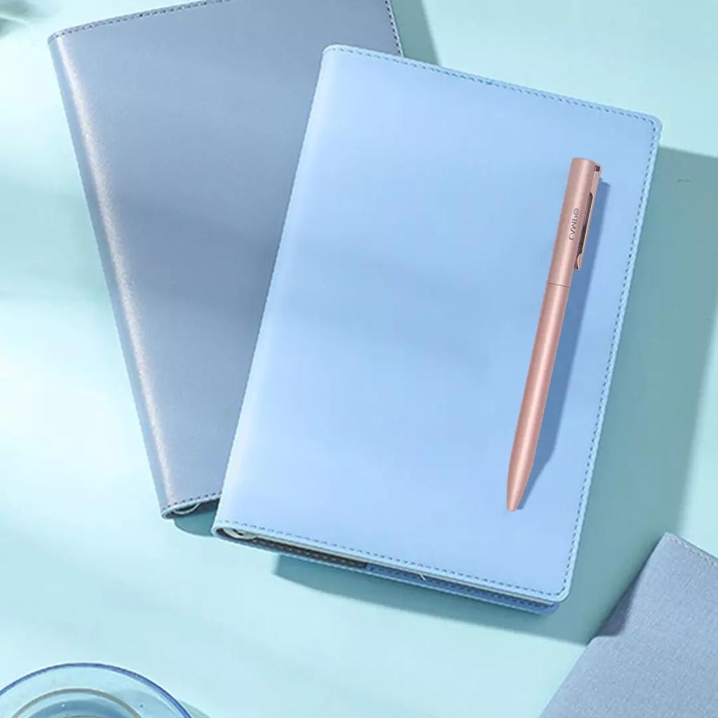 Xiaomi LAMPO Neutral Pen 0.5mm Black Refill Metal Rotary Switch Smooth Soft Writing Sign Pen For Office Home School