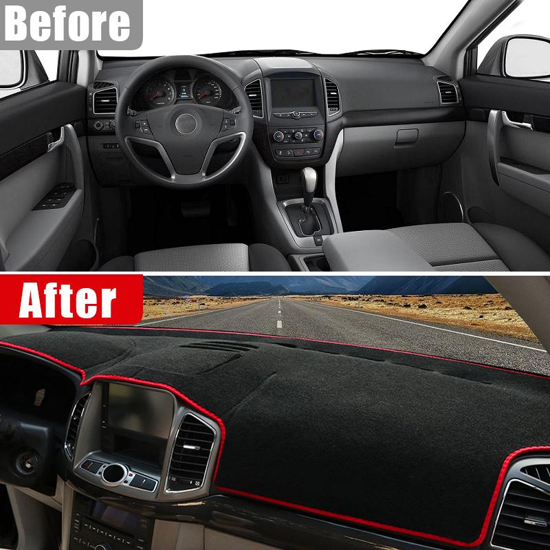 Для Chevrolet Captiva 2006-2011 2012 2013 2014 2015 2016 2017 2018 Автомобильная панель приборов Антибликовая накладка Коврики для приборной панели Аксессуары