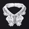 Fashion Lace White Fake Collar Women Detachable Collars for Women Black Lapel False Collars Woman Tie Clothes Accessories