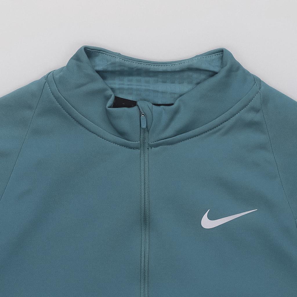 Nike Футболка для бега с длинными рукавами Therma-Fit Element Half-Zip, рукавами реглан и нашивкой с логотипом, мужская, синяя DV9298-379