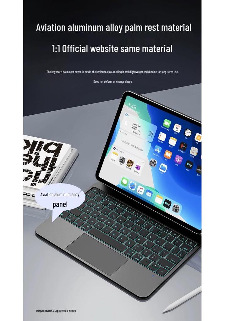 Совместимый чехол-подставка для iPad Magic Keyboard A16 из алюминиевого сплава, Air 11, магнитный Pro11, защитная крышка для планшета 10-го поколения.