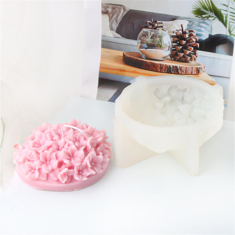 3D Flower Pot Rose Lily Tulip Bouquet Candle Silicone Mold DIY Aromatherapy Plaster Resin Molds Wedding Decor Valentine Day Gift