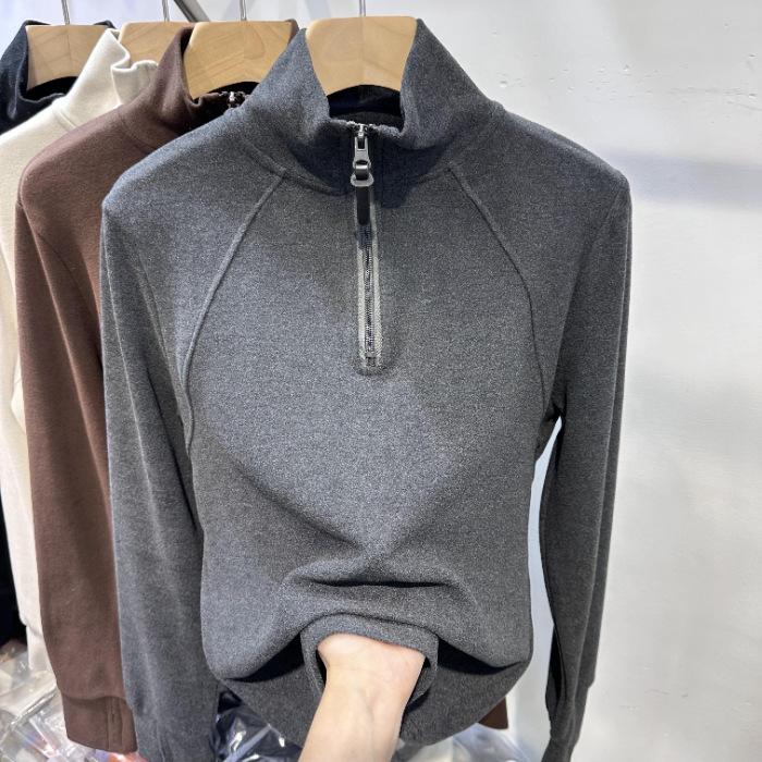 Утолщенная Модная Полированная Термо Рубашка-водолазка Женская Новинка Топ