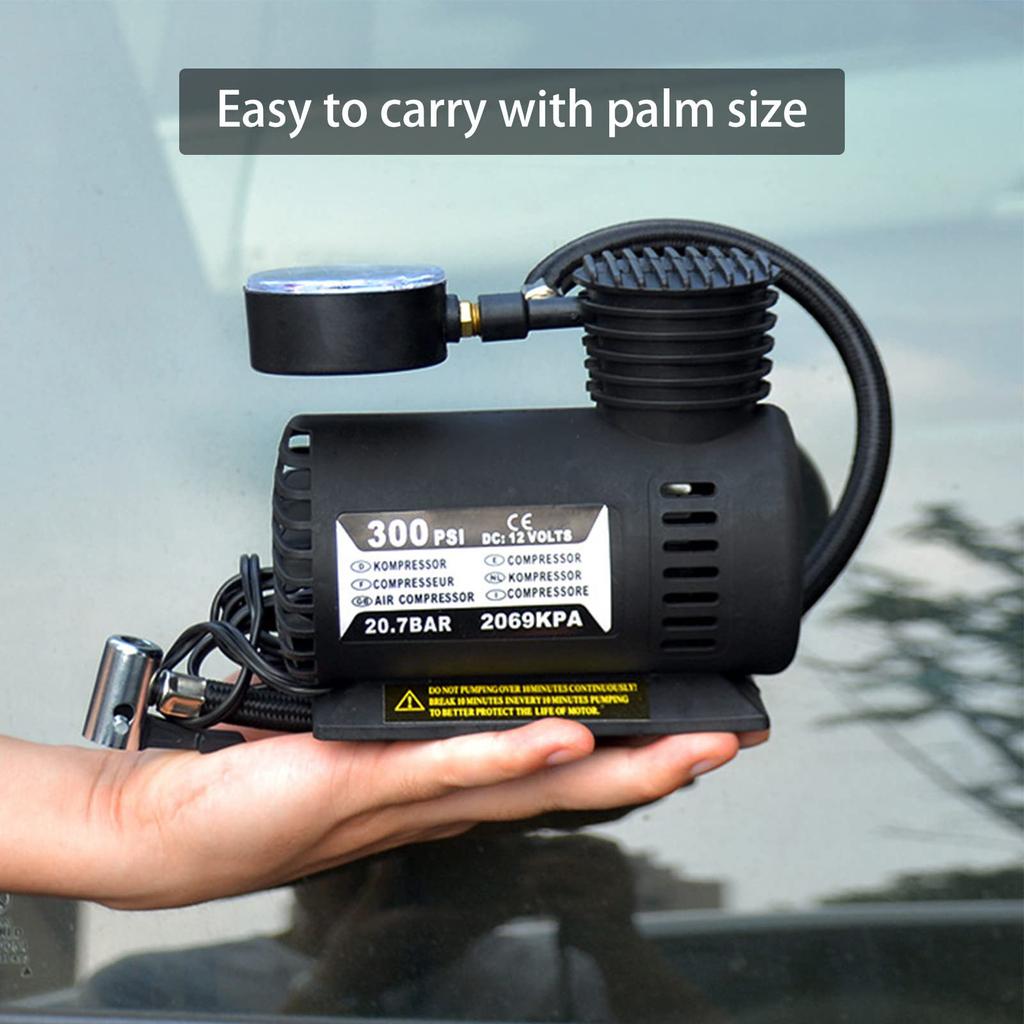 Mini Car Inflator Pump, Locomotive Inflator Pump, Gift Money, Portable Car Tire Inflator Pump
