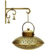 Wall Iron Brass Hanging Traditional Droop Burner Holder Ideal for Diwali Decoration, Pooja Temple, Yoga Room Gifting