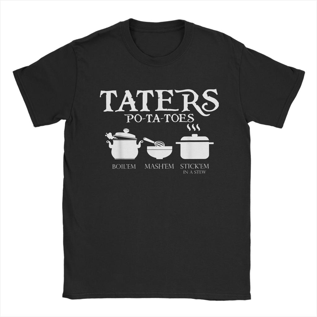Taters Potatoes LLords Of The RRings T Shirt for Unisex Women 100 Cotton Amazing Tee Shirt Short Sleeve Clothing 4XL 5XL