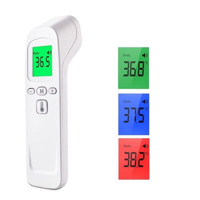 Thermometre medical Frontal Infrarouge médicale Thermometre sans Contact pour personne (Adulte Enfant bébé) et surface d'objet