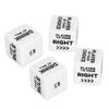 2 Set English Wine Order Dice White Lightweight Fun Action Instructions Dice for Table Games Family