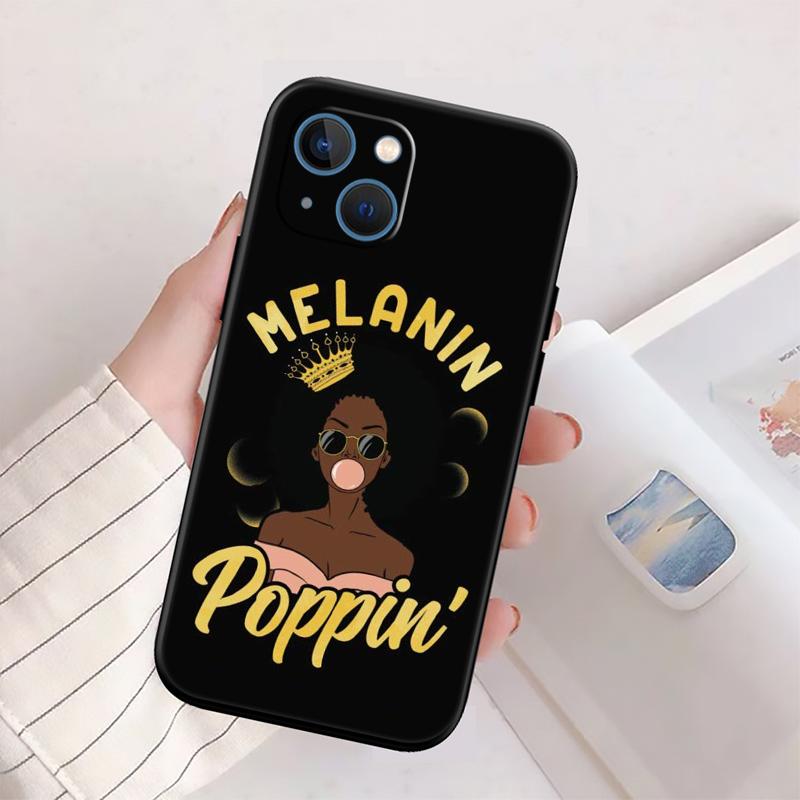 BH34 Melanin Black People Afro Girls New High-End Shell Phone Case for Redmi Note 13 14 Pro+ Plus A3 A3X 13X 13C 13R 14S 14C 14R