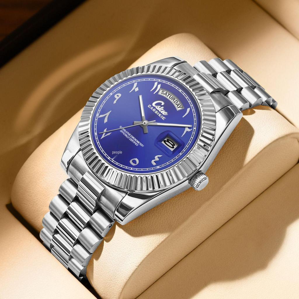 Швейцарский бренд Ультратонкие Мужские Стальные Бизнес-Часы - Высококлассный Водонепроницаемый Дизайн